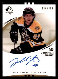 2007-08 SP Authentic #207 Jonathan Sigalet AU RC - Picture 1 of 2