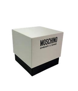 Moschino Reloj Relojes Joyero Estuche Blanco Caja de Almacenamiento Caja de Regalo - Imagen 1 de 3