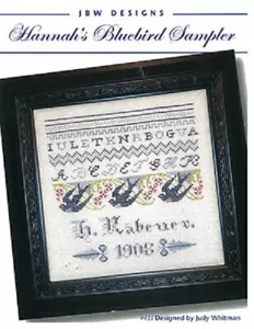 Hannah's Bluebird Sampler~JBW Designs - Picture 1 of 1