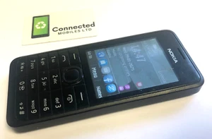 Nokia Asha 301 Mobile Phone EE Networks Black - See Description - Afbeelding 1 van 12