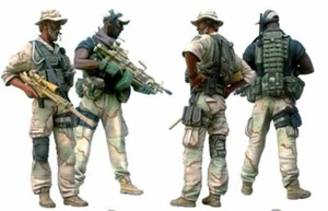 1/35 Resin Figure Model Kit US Soldiers Modern Special Forces Iraq War Unpainted - Picture 1 of 3