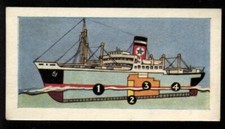 Tobacco Card, Ching, SHIPS THEIR WORKINGS, 1961, Passenger Frozen Meat Liner,#25
