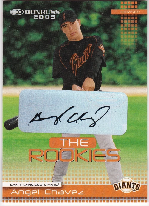 2005 Donruss Rookies Autographs #33 Angel Chavez Auto - NM - Image 1 of 1
