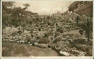 Bournemouth Rockery Central Gardens 1937 Postmark Wades Sunny South WIII - Picture 1 of 6