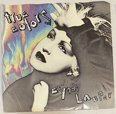 Cyndi Lauper – True Colors / Heading For The Moon 7" 45 w/PS Foto 1 de 4