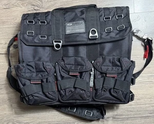 Bolso mensajero para computadora portátil Oakley Tactical Field Gear negro de nailon balístico - Imagen 1 de 6