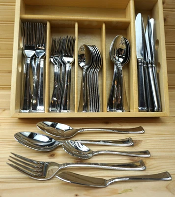 Columna Gorham 45 Piezas-Servicio para 8 Cenas Ensalada Mesa de Té Cuchillos Cuchara + Servir Foto 1 de 4