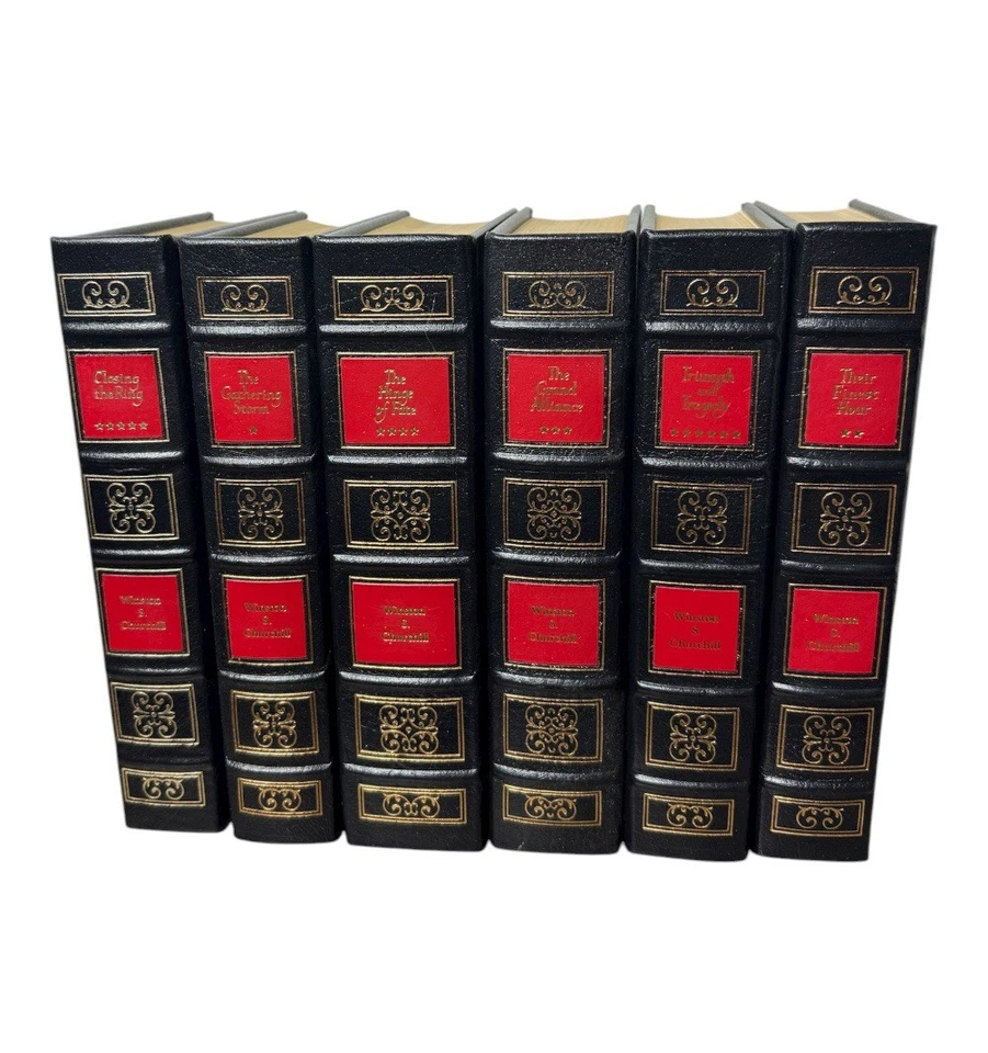 Winston Churchill The Second World War in 6 Vols Easton Press 1989 Complete Foto 1 de 4