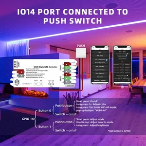 Addressable LED Controller 8266 WLED Digital LED Strips Controller Enduring - Picture 1 of 8