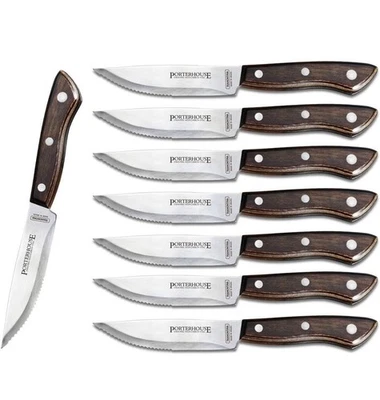 Cuchillo para carne Tramontina 8 piezas Porterhouse. Punta. Foto 1 de 4