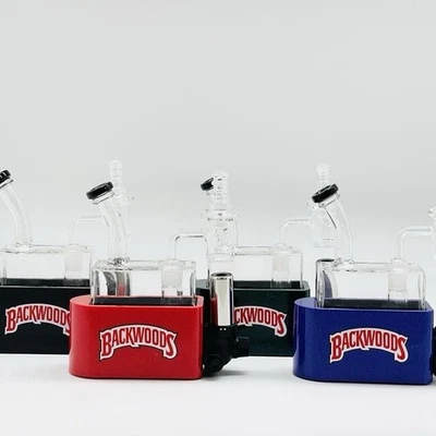 Rig-in-One Glass Water Pipe Set – Cookies, Ricky,Backwood Style – Legal Use