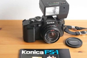 Cámara fotográfica Konica FS1 + lente y flash de 40 mm f/1,8 - Imagen 1 de 12