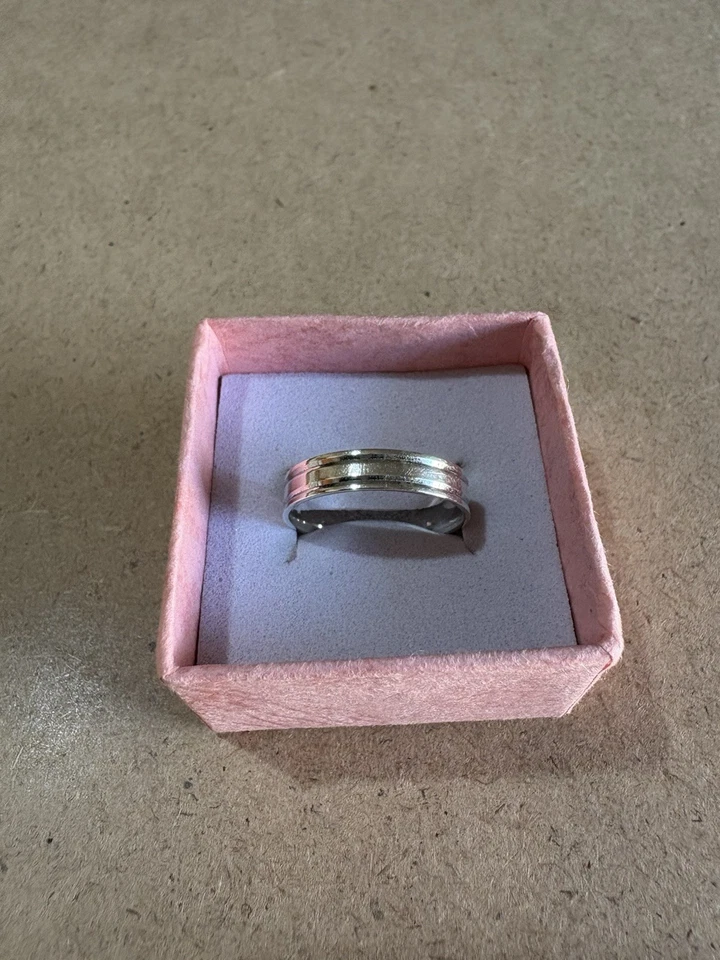 Anello Fascia Fedina UNOAERRE Italy Argento 925 2GR 16.5MM - Immagine 1 di 3