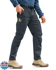 MOURCE Mens Cargo Work Pants, Ripstop Stretch Tactical Pants, Outdoor Water R - Picture 1 of 5