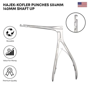 Punzones Hajek KofLer 140 mm acero inoxidable instrumento quirúrgico premium - Imagen 1 de 1