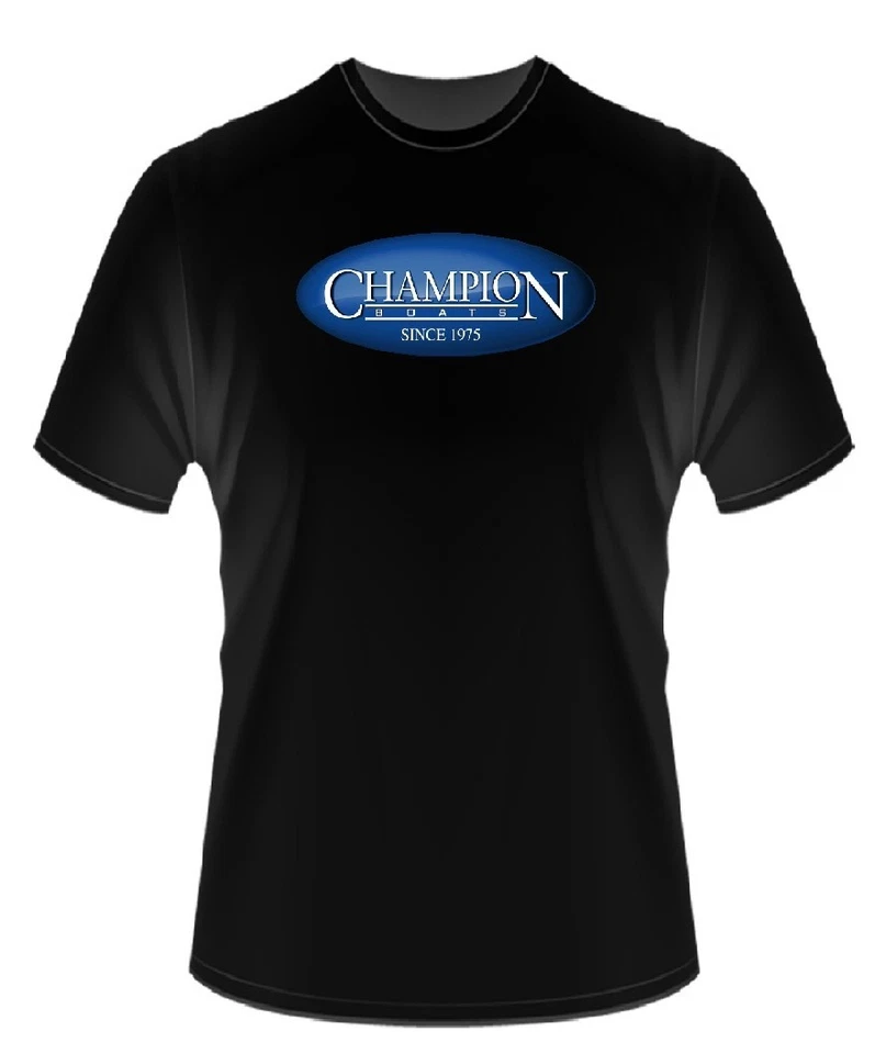 Champion Boats Black T-Shirt - Image 1 of 1