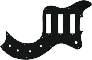 WD Custom Pickguard For Gibson S-1 #01A Black Acrylic - Picture 1 of 1