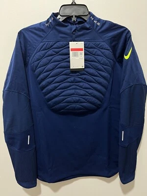 Nike Therma-Fit Womens Size L Blue Void 1/4 Zip Soccer Strike Drill Top $100 NWT - Image 1 of 4