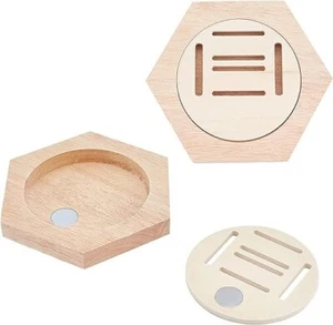 Honeycomb Medal Display/Wooden Stand Stitching Free Punch for Awards Displays - Picture 1 of 5