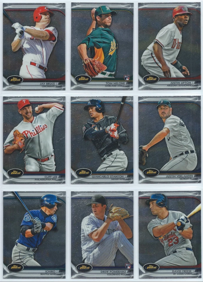 2012 Topps Finest Baseball Base Cards You Pick the Card, Finish Your Set - Image 1 of 1