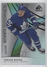 2019-20 SP Game Used Authentic Rookies Rainbow /295 Trevor Moore #142 Rookie RC