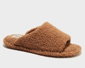 Womens dluxe by dearfoams Nova Tan Slippers Memory Foam Indoor/Outdoor XL 11/12 - Picture 1 of 7