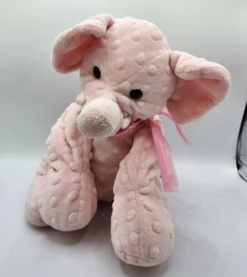 Mary Meyer Bebé Elefante Rosa Peluche Rosa Arco 10” Peluche Foto 1 de 4