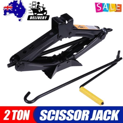 Universal RustProof Car Van Scissor Wind Up Jack Lift Speed Handle 2 TON Repair - image 1 of 4