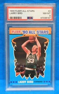 1990 Fleer All-Stars # 2 Larry Bird PSA 8 NM-MT # 97036137 Boston Celtics!!! - Bild 1 von 2