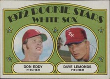 1972 Topps #413 White Sox Rookies - Don Eddy / Dave Lemonds RS, RC