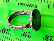 Ancient MEDIEVAL Silver bronze Ring Baby Child mini small Vintage Signs antique
