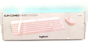 Logitech MK470 Slim Combo Kabelloses Tastatur-Maus-Set - Rosa Französisch AZERTY - Bild 1 von 8