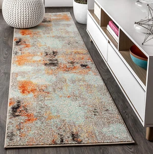 CTP104B-28 Contemporary POP Modern Abstract Vintage Indoor Area -Rug, Transition - Picture 1 of 7