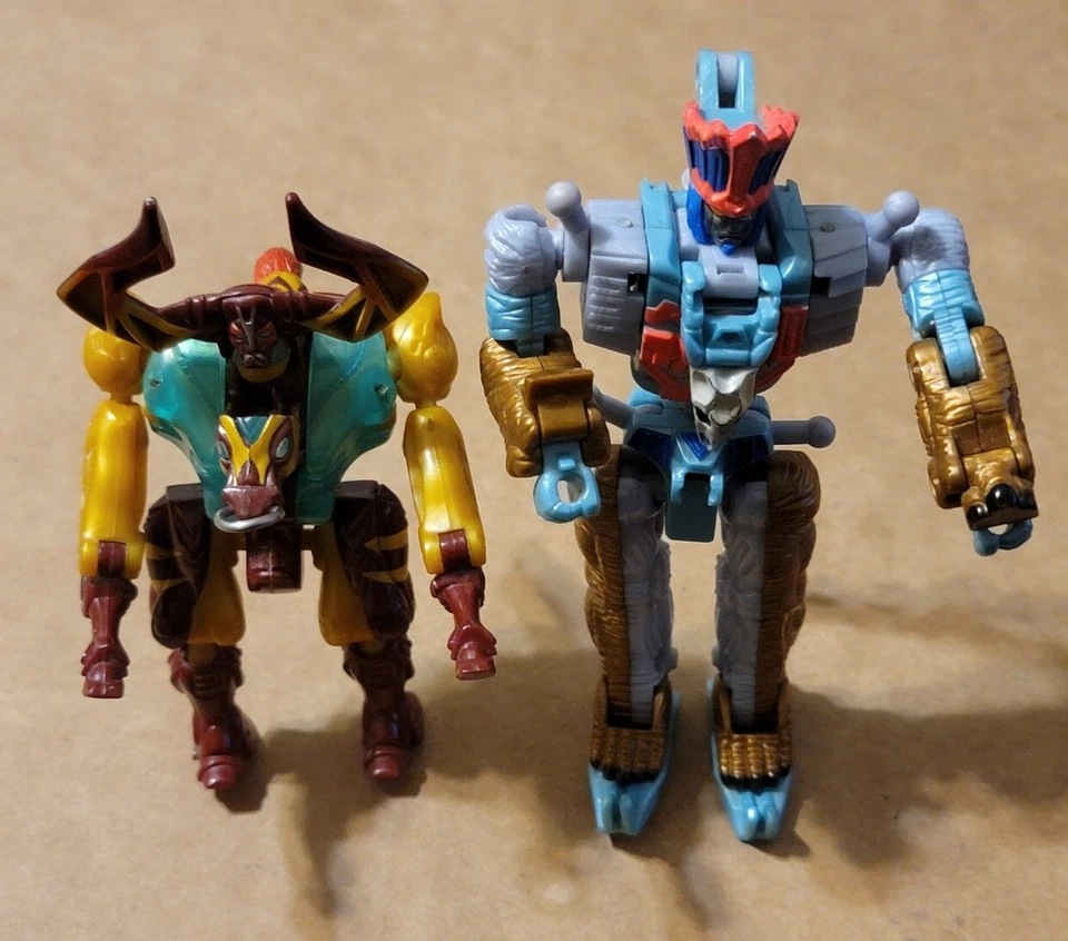 Лот из 2 фигурок Transformers Beast Machines Dinobot Striker Partial & Longhorn 2000 - Изображение 1 из 4