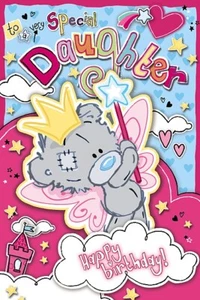Me to You Very Special Daughter Birthday Card Dinky Tatty Teddy - Picture 1 of 4
