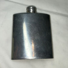 3 oz. English Pewter Flask Made in Sheffield, England Empty Vintage