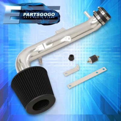 For 06-11 Toyota Yaris 1.5L Cold Air Intake CAI Induction Chrome Piping + Filter Foto 1 de 4