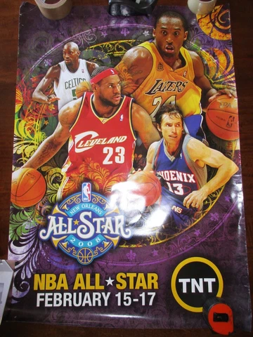 NBA All Star Game Kobe, Lebron, KG, Nash TNT Rolled Poster 27" x 39" Promo 2008 Cover
