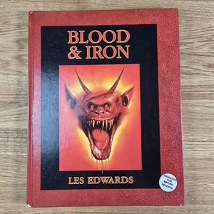 BLOOD & IRON By LES EDWARDS (Games Workshop 1989) Art Book 1st Ed Good Hardback - Imagen 1 de 18
