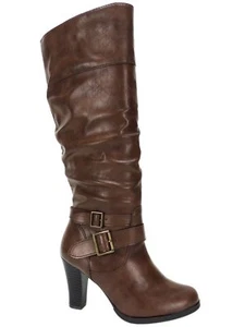 Style&co. Women's Rudyy Slouch Boots Cognac Size 5 M - Picture 1 of 5