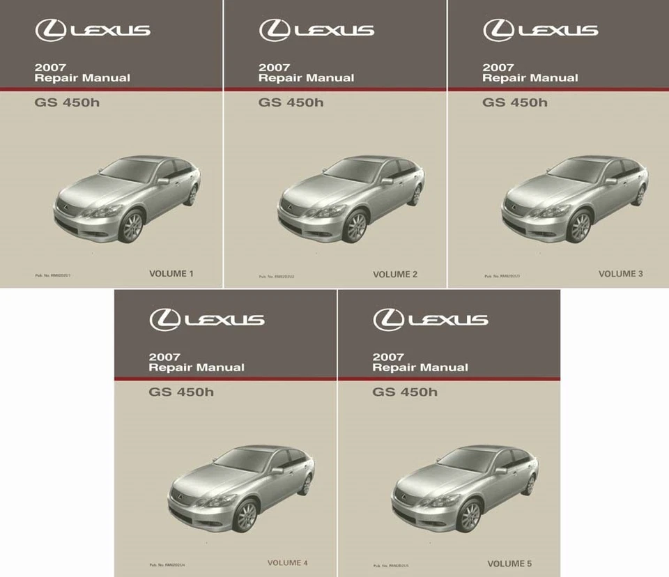2007 Lexus GS 450h Shop Service Repair Manual Complete Set - Image 1 of 1