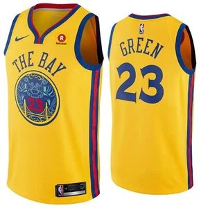 [9Z2B7BY1P-GREEN] Youth Nike NBA Golden State Warriors Chinese Heritage Green - Picture 1 of 1