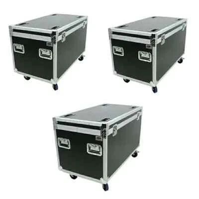 3 maletas utilitarias ATA Flight Road Case ruedas giratorias de 45" y forradas de goma Foto 1 de 4