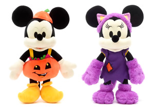 Micky Maus im Kürbiskostüm*Minnie Maus im Katzenkostüm*Halloween*40cm*Disney*NEU