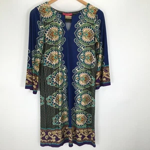 Vestido recto para mujer Sunny Leigh multicolor cachemira ojo de cerradura talla S - Imagen 1 de 9