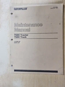 Caterpillar 768C Tractor & 769C Truck Maintenance Manual, SN 1X1999-up,... - Picture 1 of 8