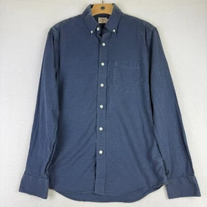 Faherty Stretch Oxford Button Shirt Navy Blue Long Sleeve Men’s Small S - Picture 1 of 10