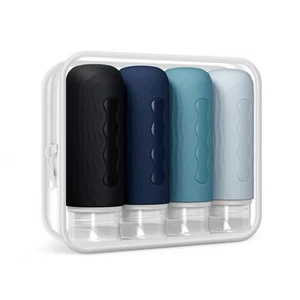Travel Silicone Bottles | TSA Approved 3oz | Leak Proof, BPA Free, Refillable - Picture 1 of 9