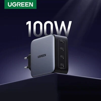 Cargador UGREEN 100W Nexode USB Tipo C PD4.0 Carga Rápida para Macbook iPhone 16 Foto 1 de 4