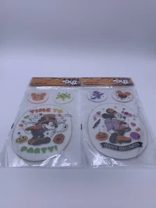 Gel Window Clings Halloween Mickey Mouse Minnie - Picture 1 of 4